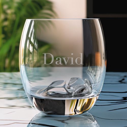 AMAVEL Bicchiere da Whisky con Incisione Vintage Personalizzabile con Nome e Anno, Miglior Fidanzato, Tumbler Classico, Regalo Compleanno per Lui