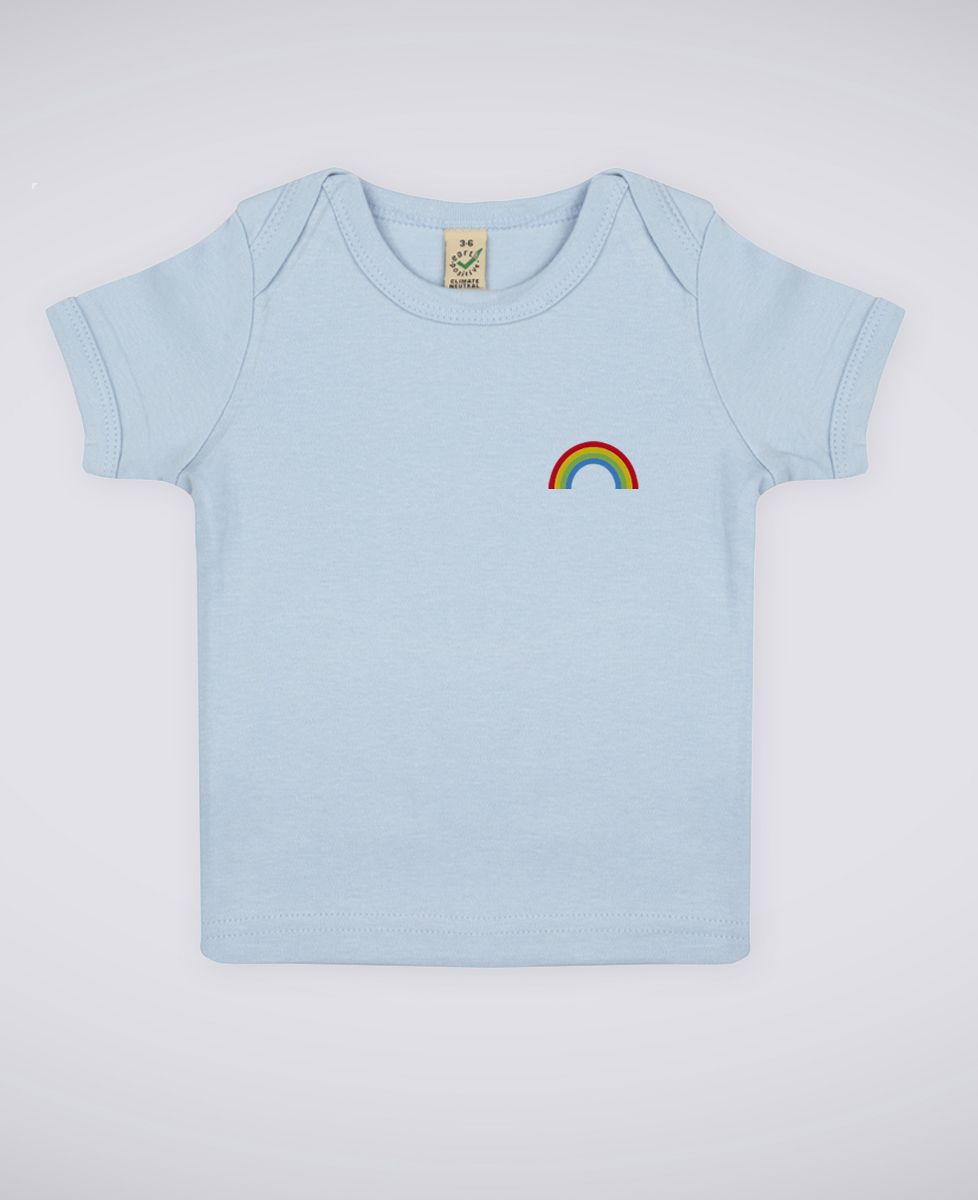 T-Shirt Maniche Corte Project X Paris – Logo Arcobaleno Ricamato – Giallo – Taglia XS - 2
