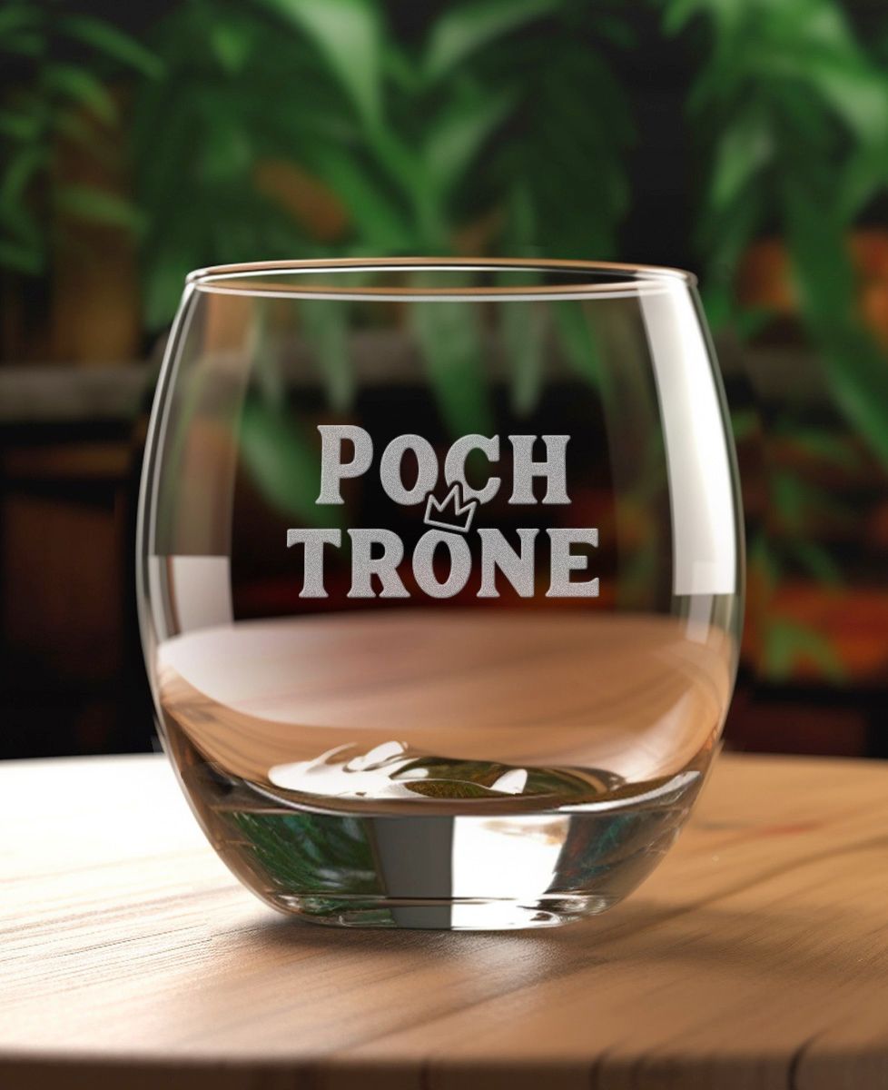 Verre à whisky Poch-trône (gravé) - Apéro, Mariage