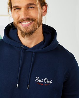 Men's hoodie Best dad since personalized embroidery - Gifts for Dad, Papy's gift