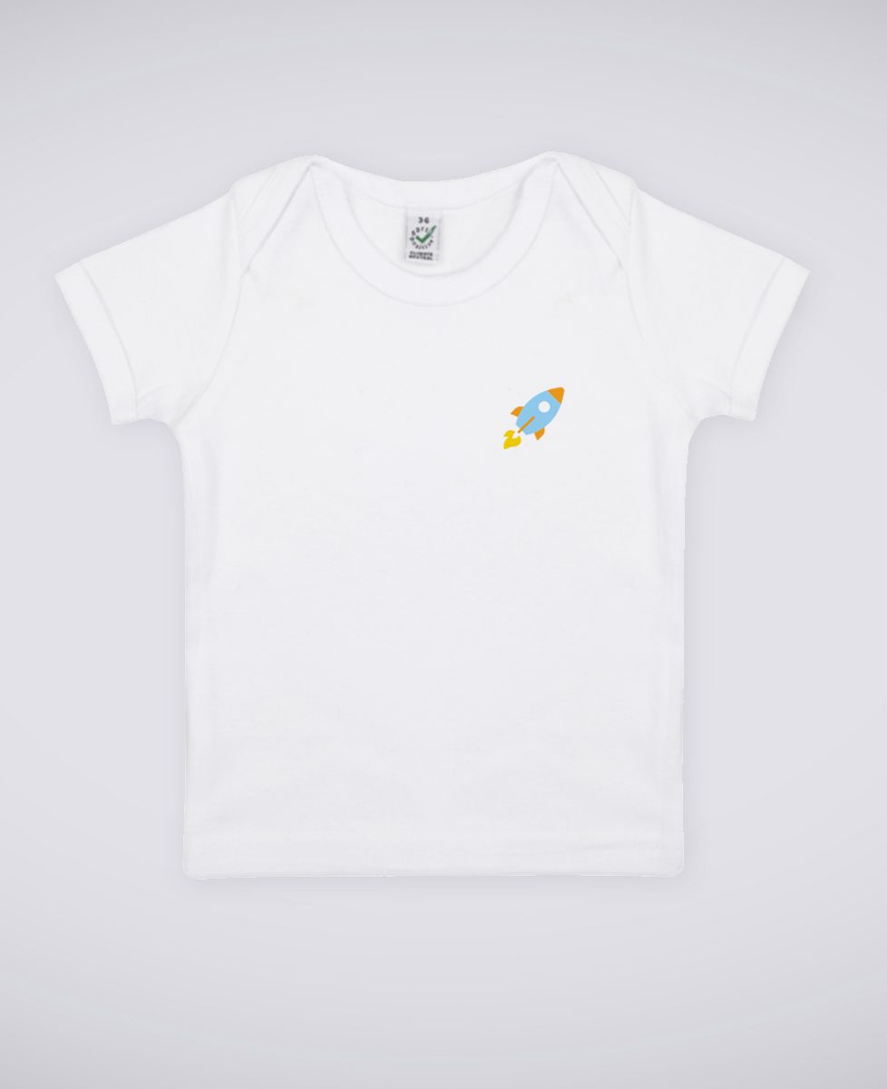 T-Shirt bébé Fusée (brodé)