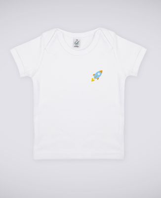 T-Shirt bébé Fusée (brodé)