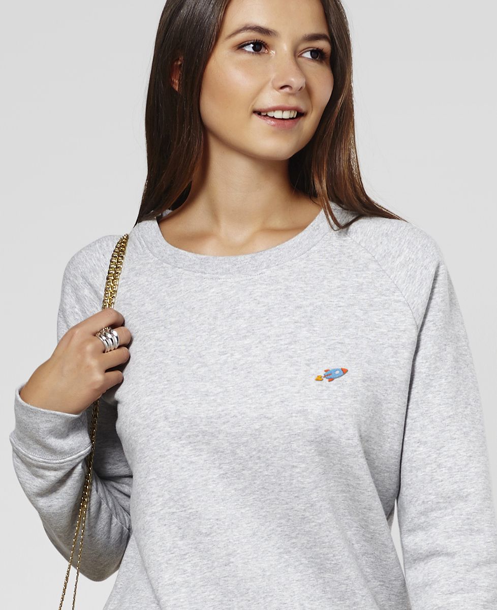 Sweatshirt Frau Rakete (bestickt) - Sport