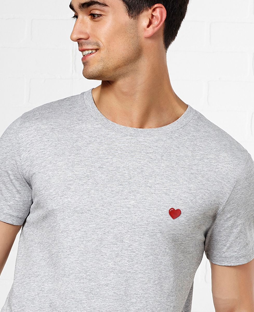 T-Shirt homme Coeur (brodé)