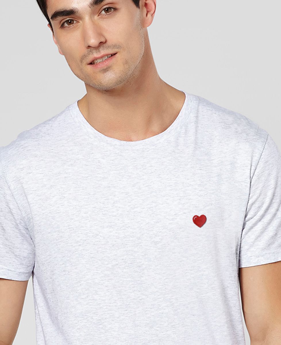 T-Shirt homme Coeur (brodé)