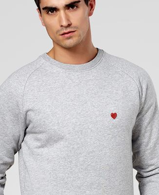 Sweatshirt homme Coeur (brodé)