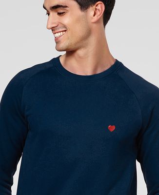 Sweatshirt homme Coeur (brodé)