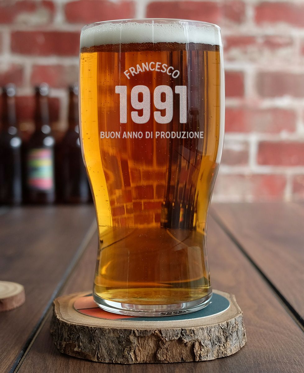 Bicchiere Da Birra Personalizzato MasterLaser3.0 - Incisione Laser Con Nome, Data E Iniziale - Foto 11