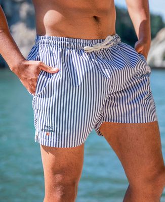 Short de bain recyclé Filgood Papa d'amour et coeur (brodé) - Cadeaux Papa