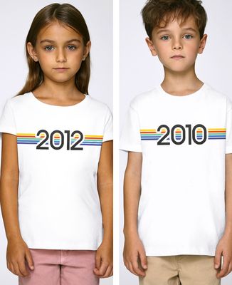 T-Shirt enfant Année de naissance personnalisée