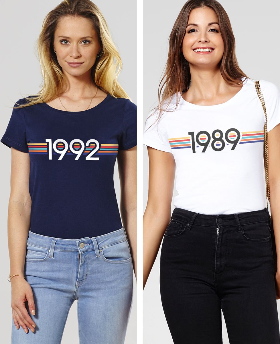 T-Shirt femme Année personnalisé