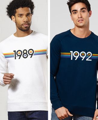 Sweatshirt homme Année personnalisé