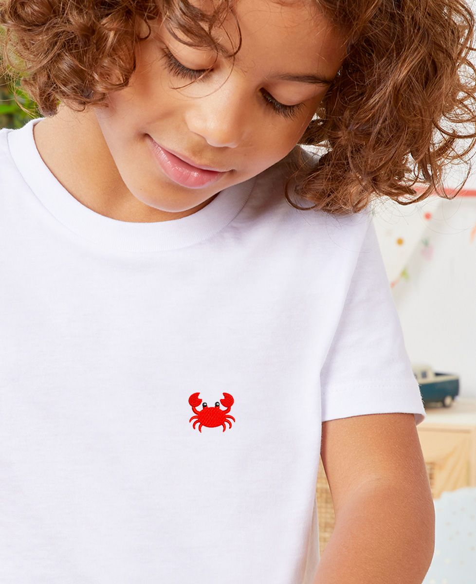 T-shirt enfant Crabe (brodé) - Animaux
