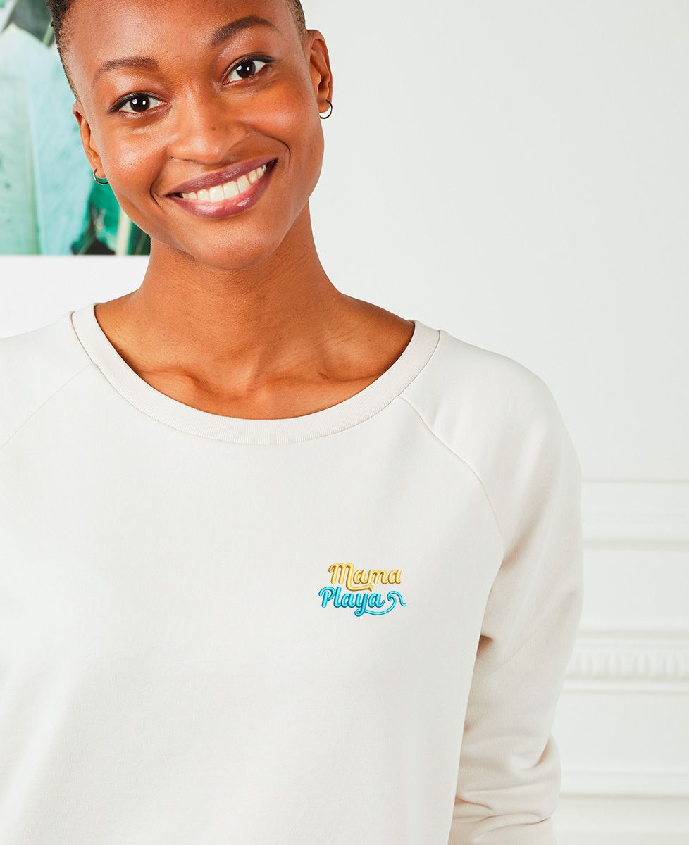 Sweatshirt femme Mama Playa (brodé)