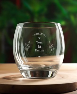 Whisky glass Personalized engraved wedding - Aperitif, Wedding