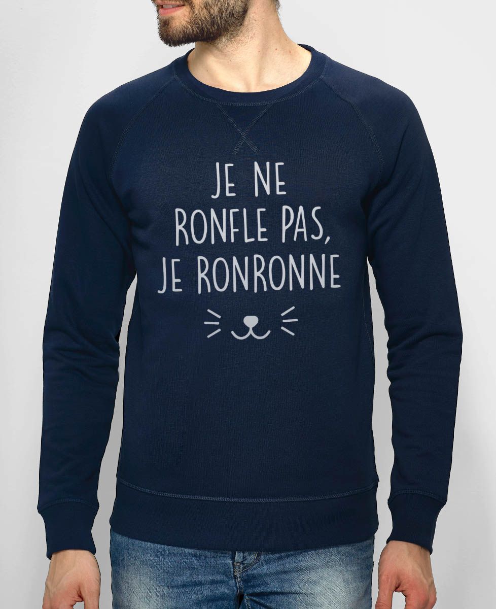 Sweatshirt homme Je ne ronfle pas