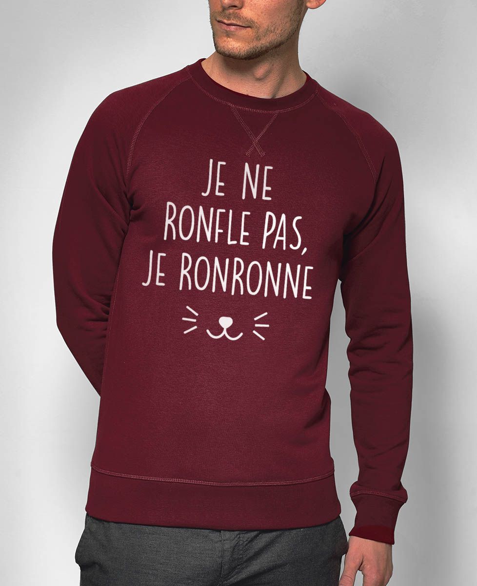 Sweatshirt homme Je ne ronfle pas