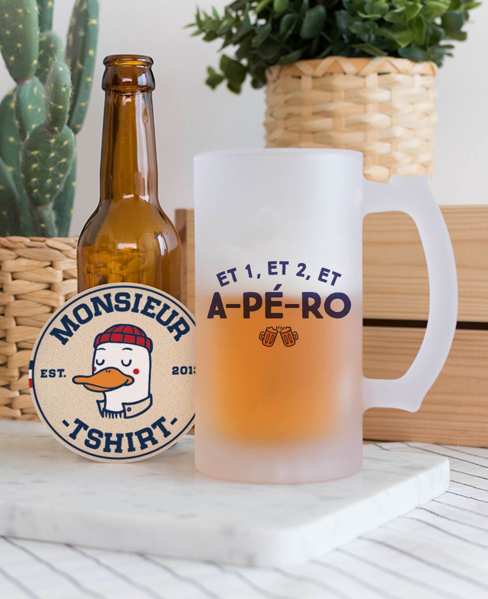 Chope de bière Et 1 et 2 et apéro - Apéro
