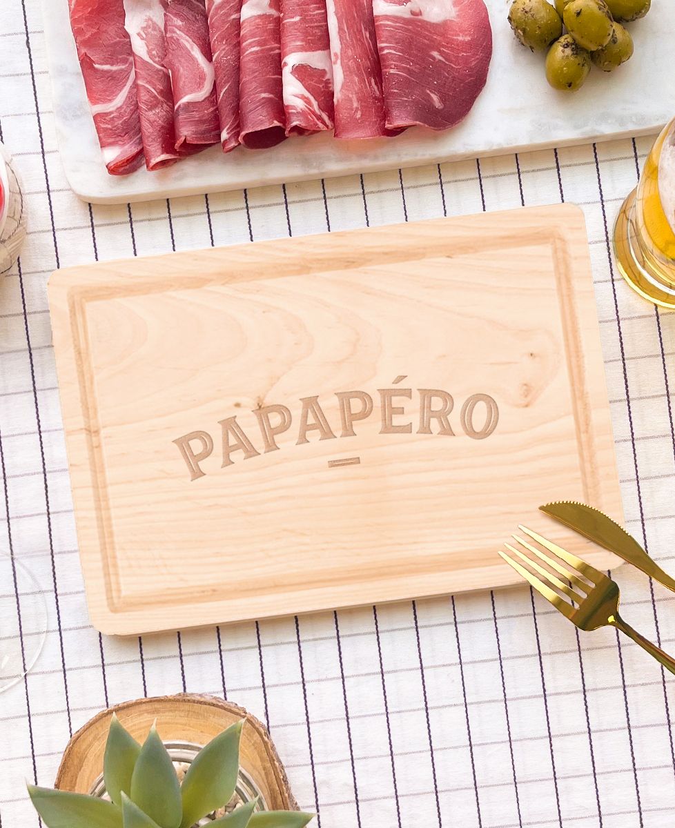 Planche apéro Papapéro (gravé) - Apéro
