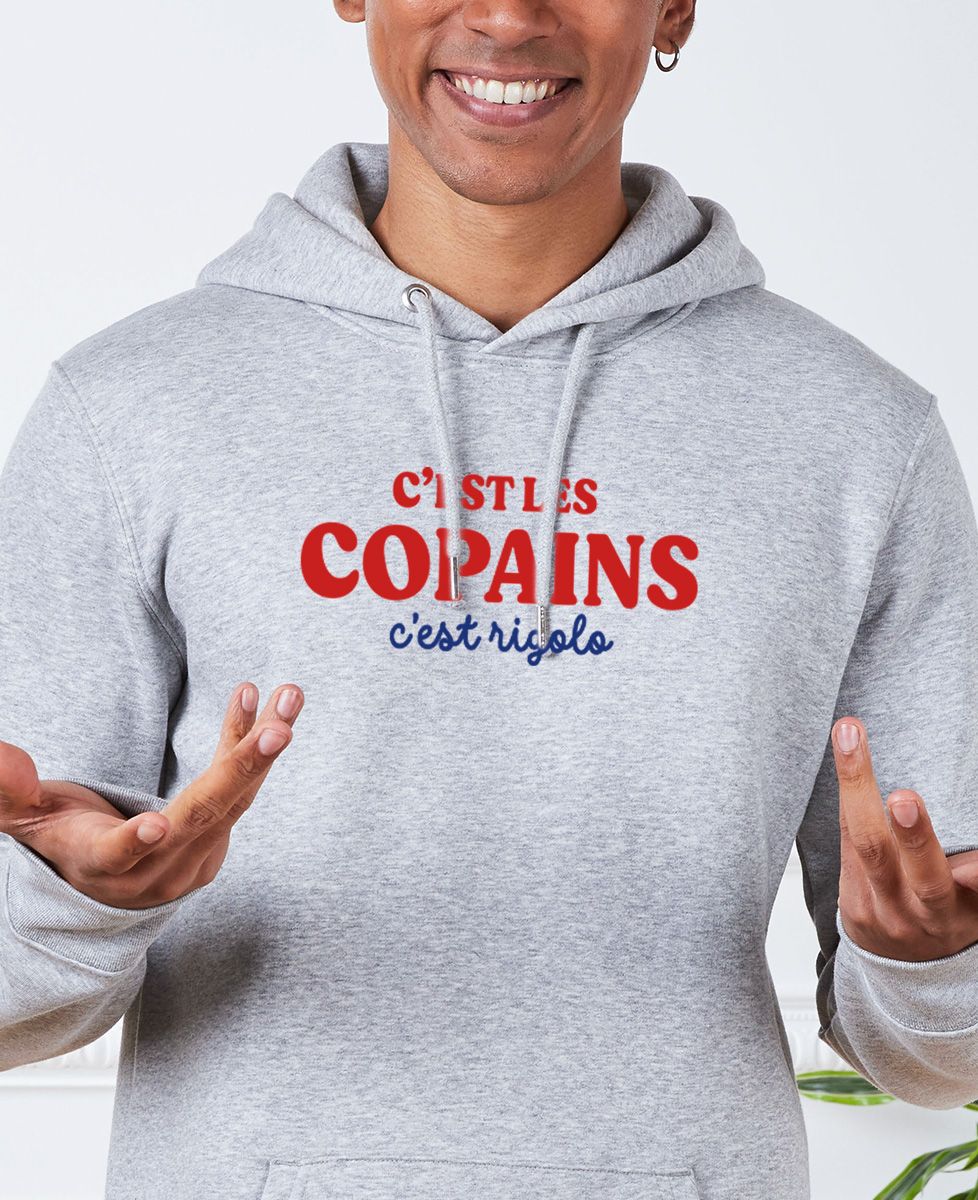 Hoodie homme C'est les copains c'est rigolo