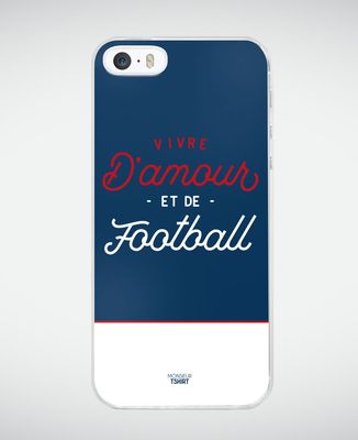 Coque smartphone Vivre d'amour et de football