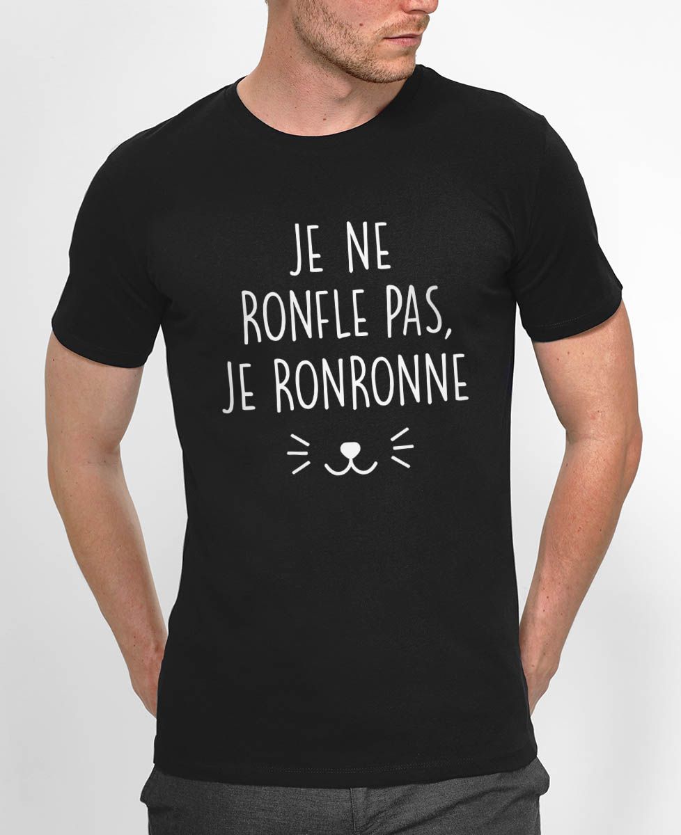 T-shirt homme Je ne ronfle pas - Cadeaux Couple