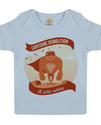 T-Shirt bébé Capitaine demolition