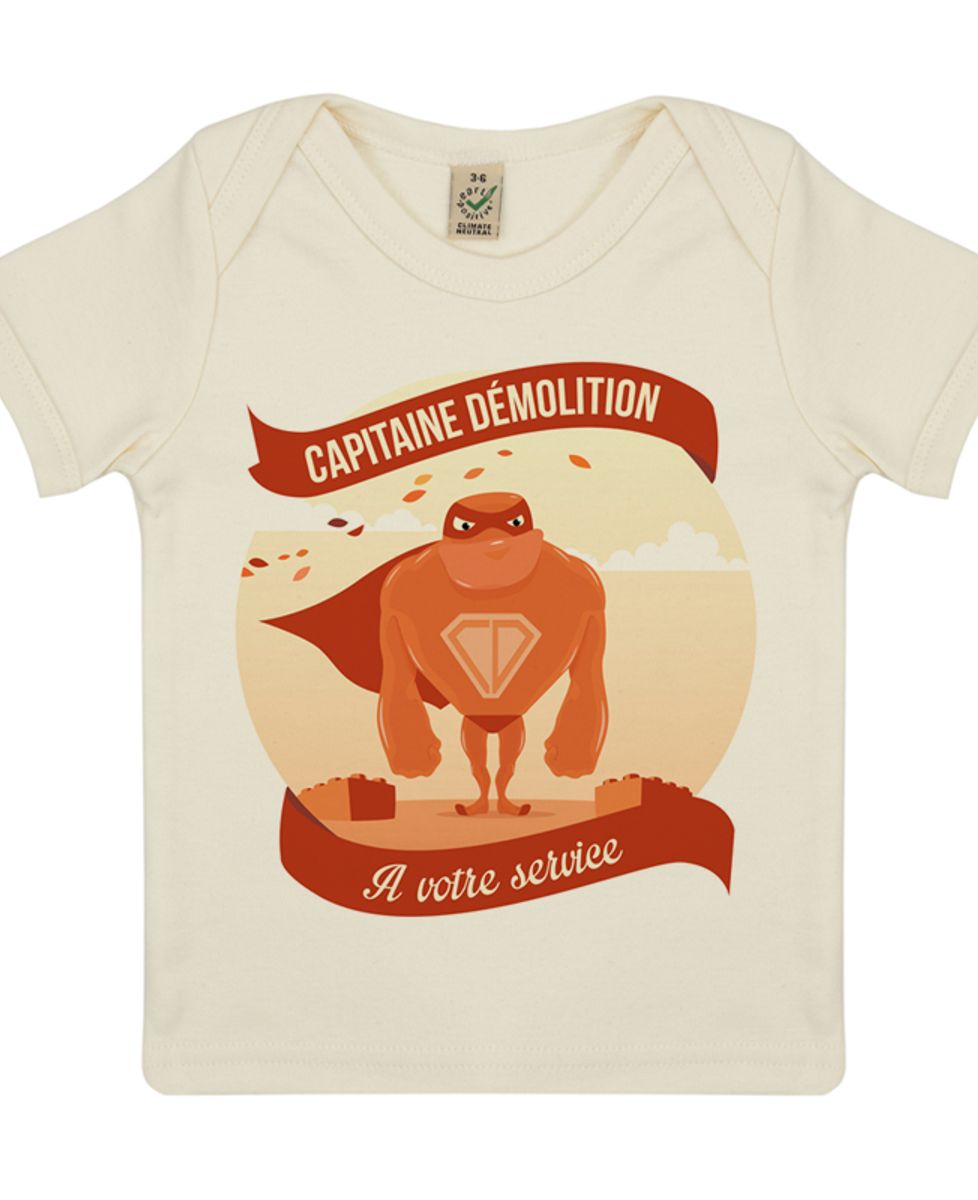 T-Shirt bébé Capitaine demolition