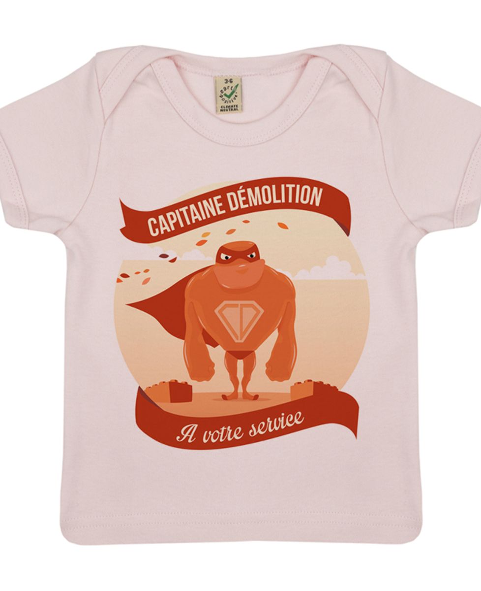 T-Shirt bébé Capitaine demolition