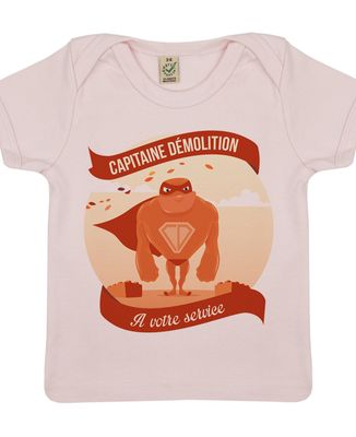 T-Shirt bébé Capitaine demolition