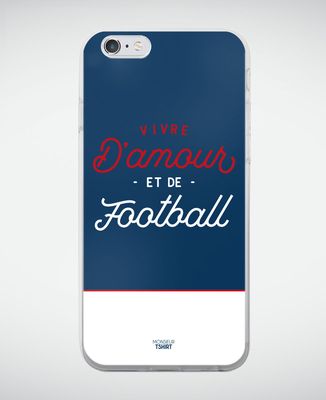 Coque smartphone Vivre d'amour et de football