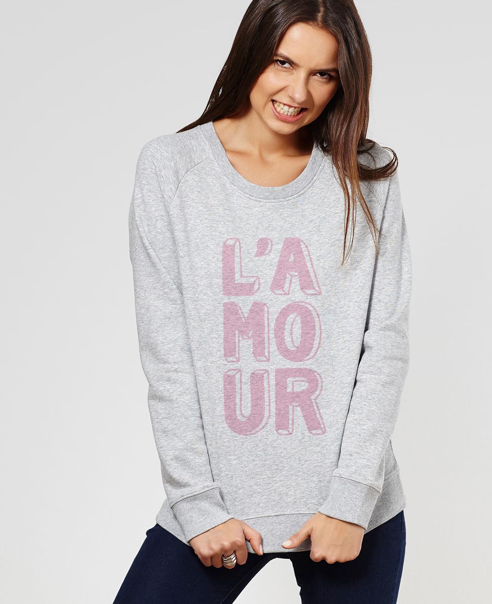 Sweatshirt femme L'amour - Cadeaux Couple