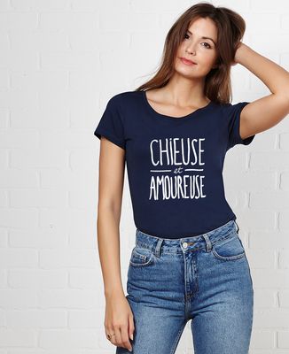 T-Shirt femme Chieuse et amoureuse