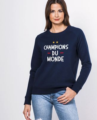 Sweatshirt femme Champions du monde