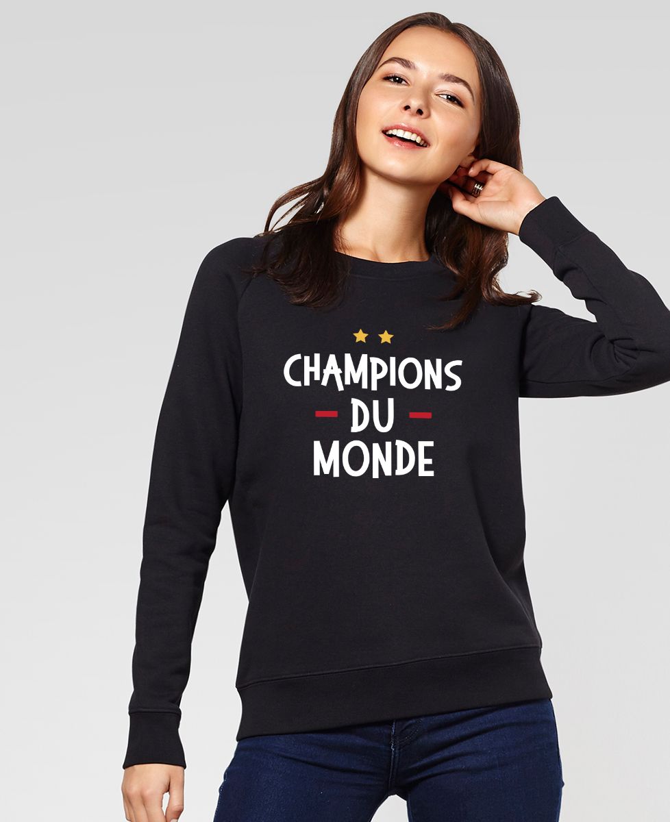 Sweatshirt femme Champions du monde