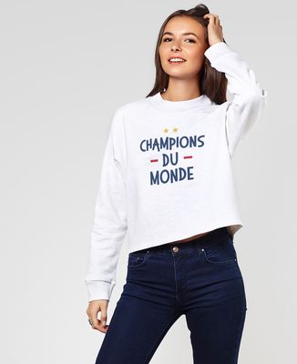 Sweatshirt femme Champions du monde