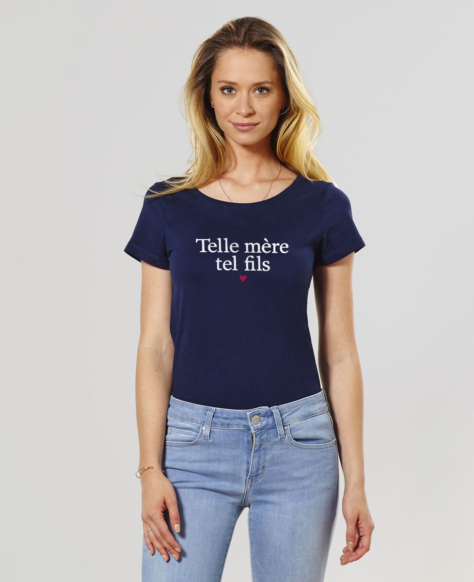 T-shirt femme Telle mère tel fils - Cadeaux Maman, Future Maman, Duo assortis