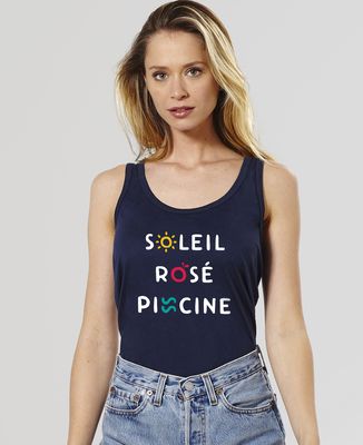Débardeur femme Soleil Rosé Piscine