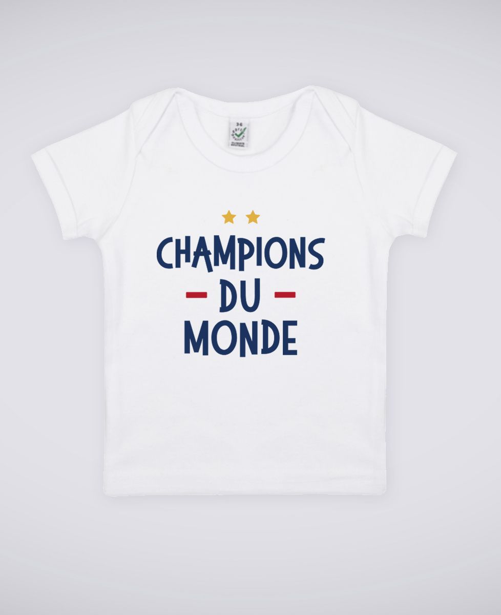 T-Shirt bébé Champions du monde