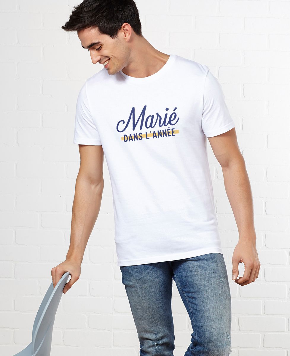 T-Shirt homme Marié dans l'année
