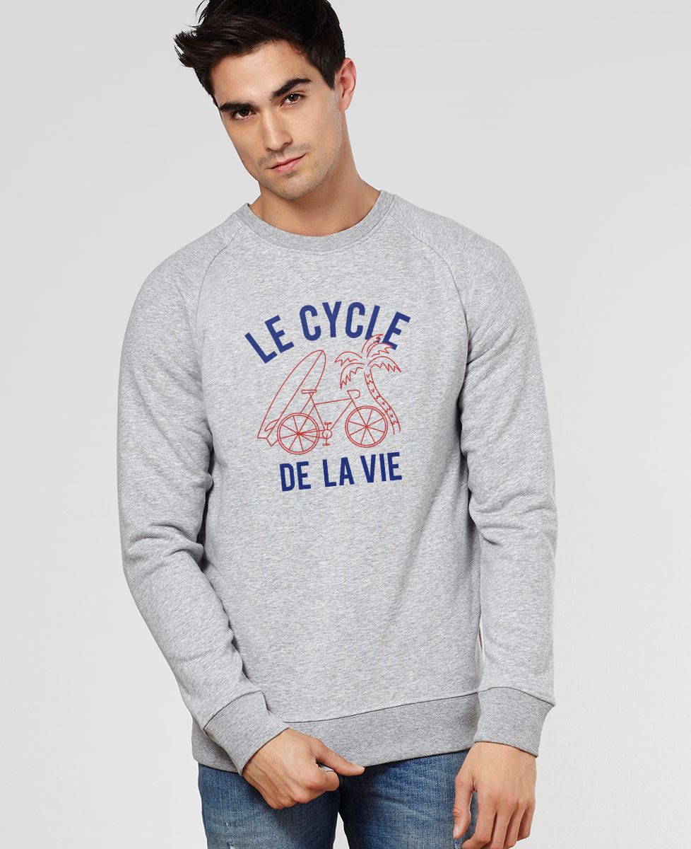 Sweatshirt homme Le cycle de la vie - Sport