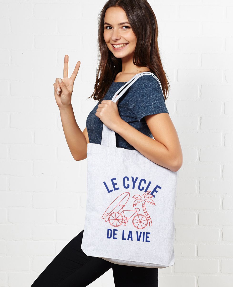 Tote bag Le cycle de la vie - Sport