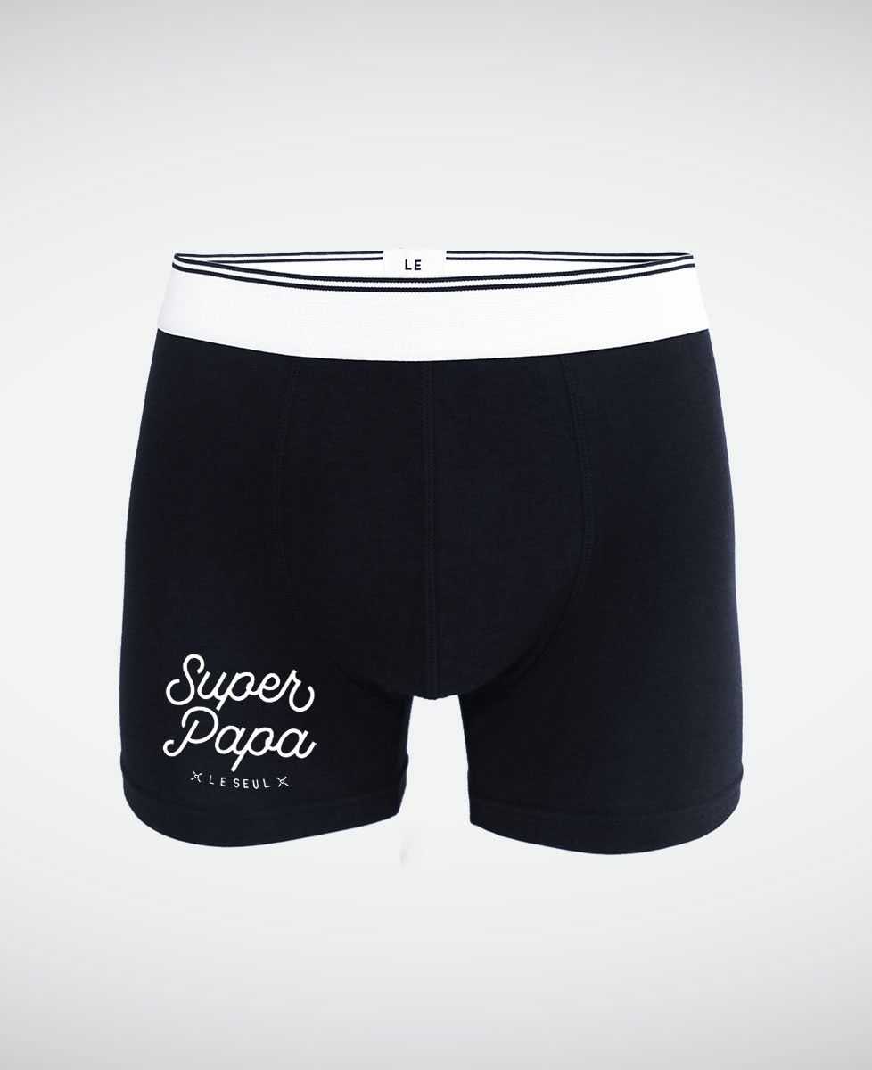 Coffret Boxer super papa + chaussettes moustaches