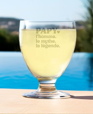 Verre à pastis Papy l'homme le mythe la légende (gravé) - Apéro, Cadeaux Papy