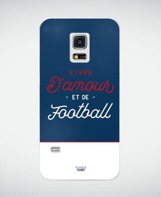 Coque smartphone Vivre d'amour et de football