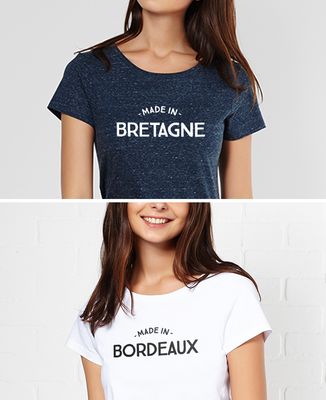 T-Shirt femme Made in personnalisé
