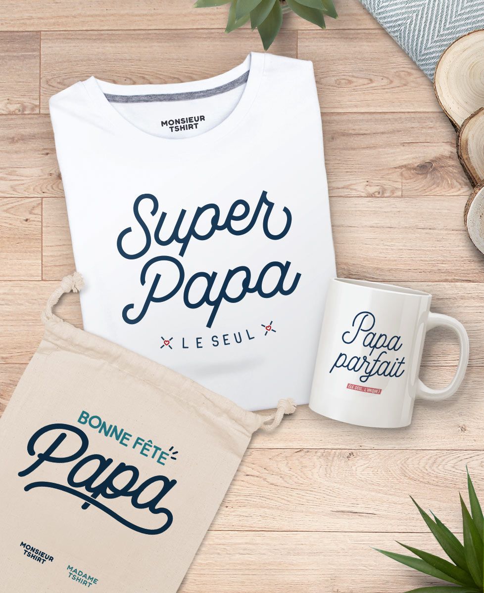 Coffret Super papa + mug papa parfait