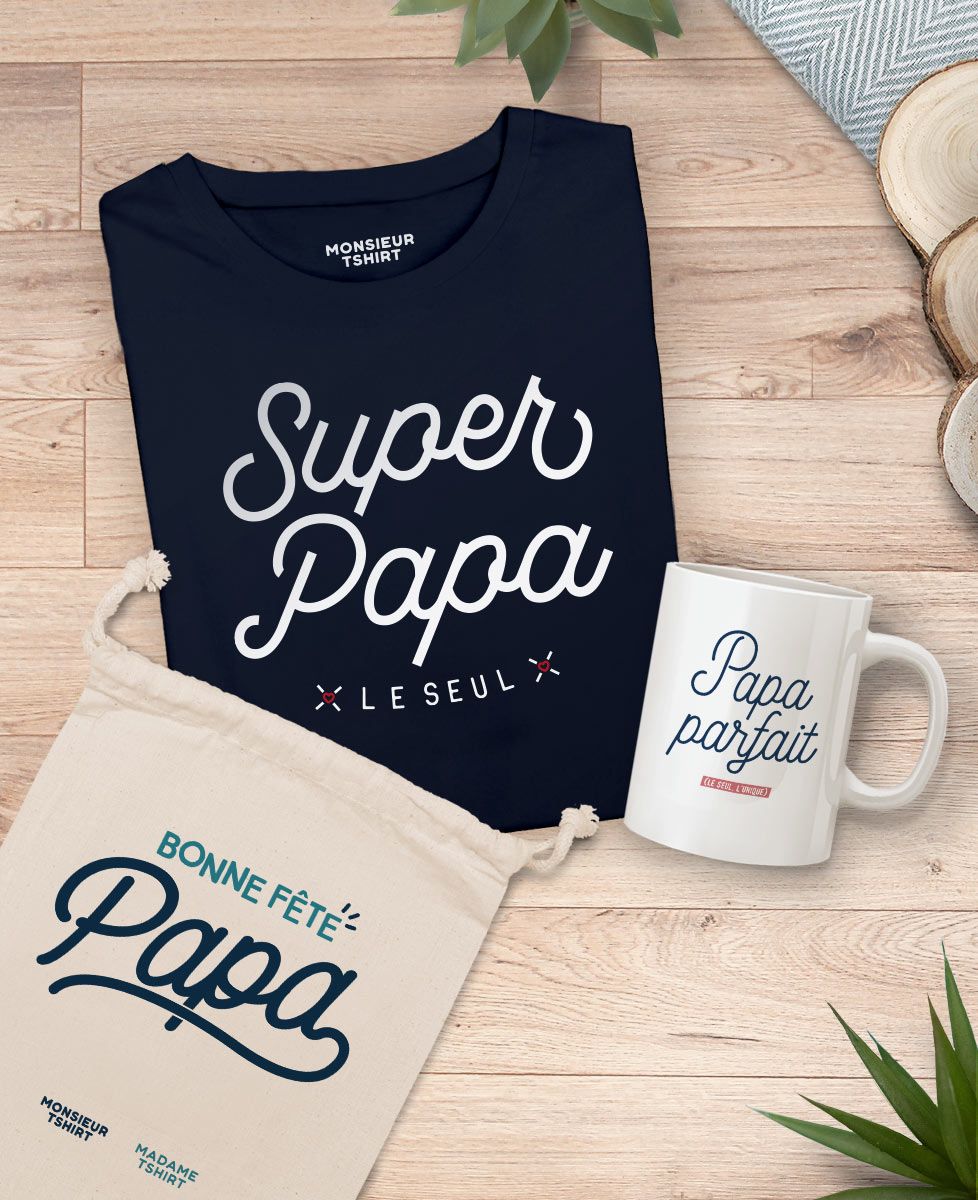 Coffret Super papa + mug papa parfait