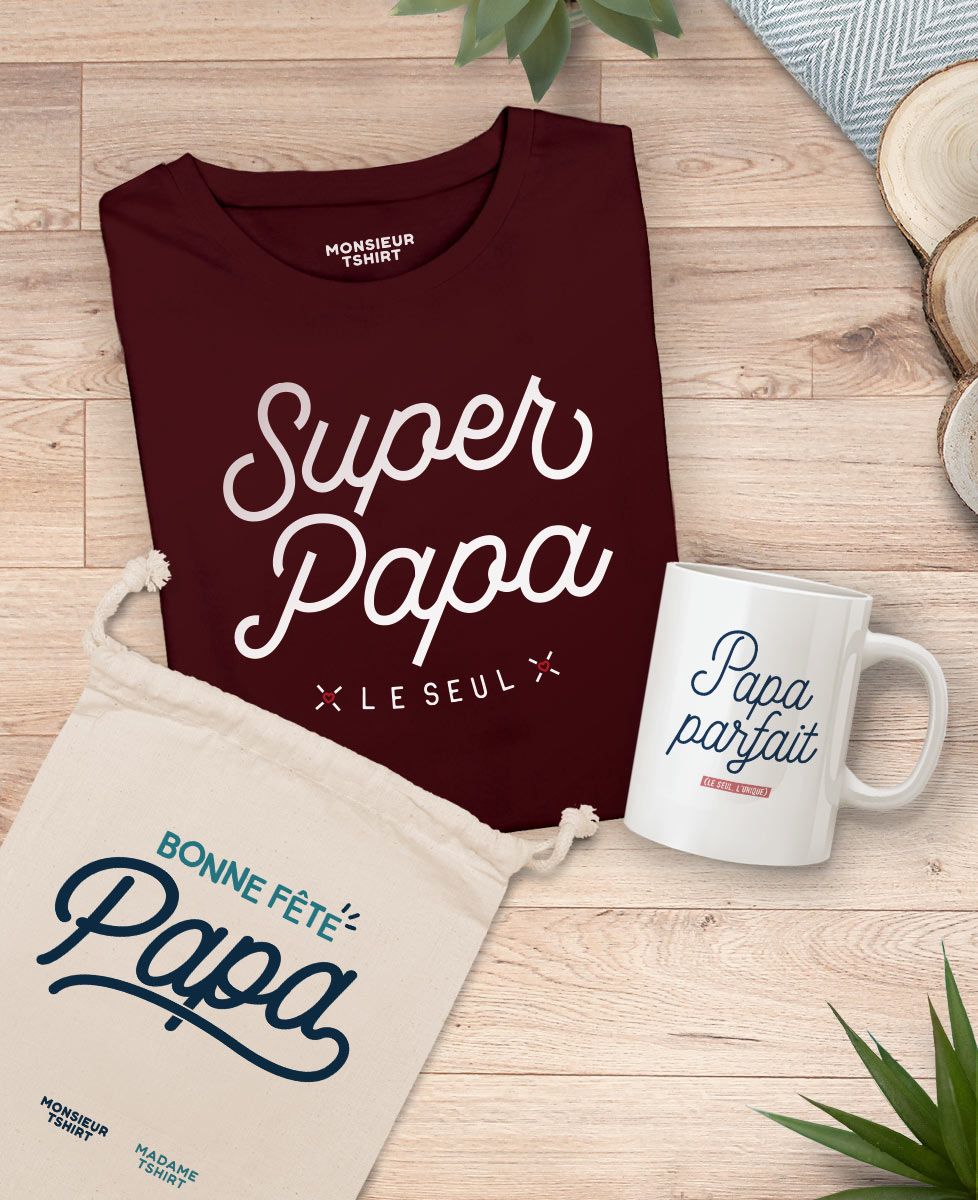 Coffret Super papa + mug papa parfait