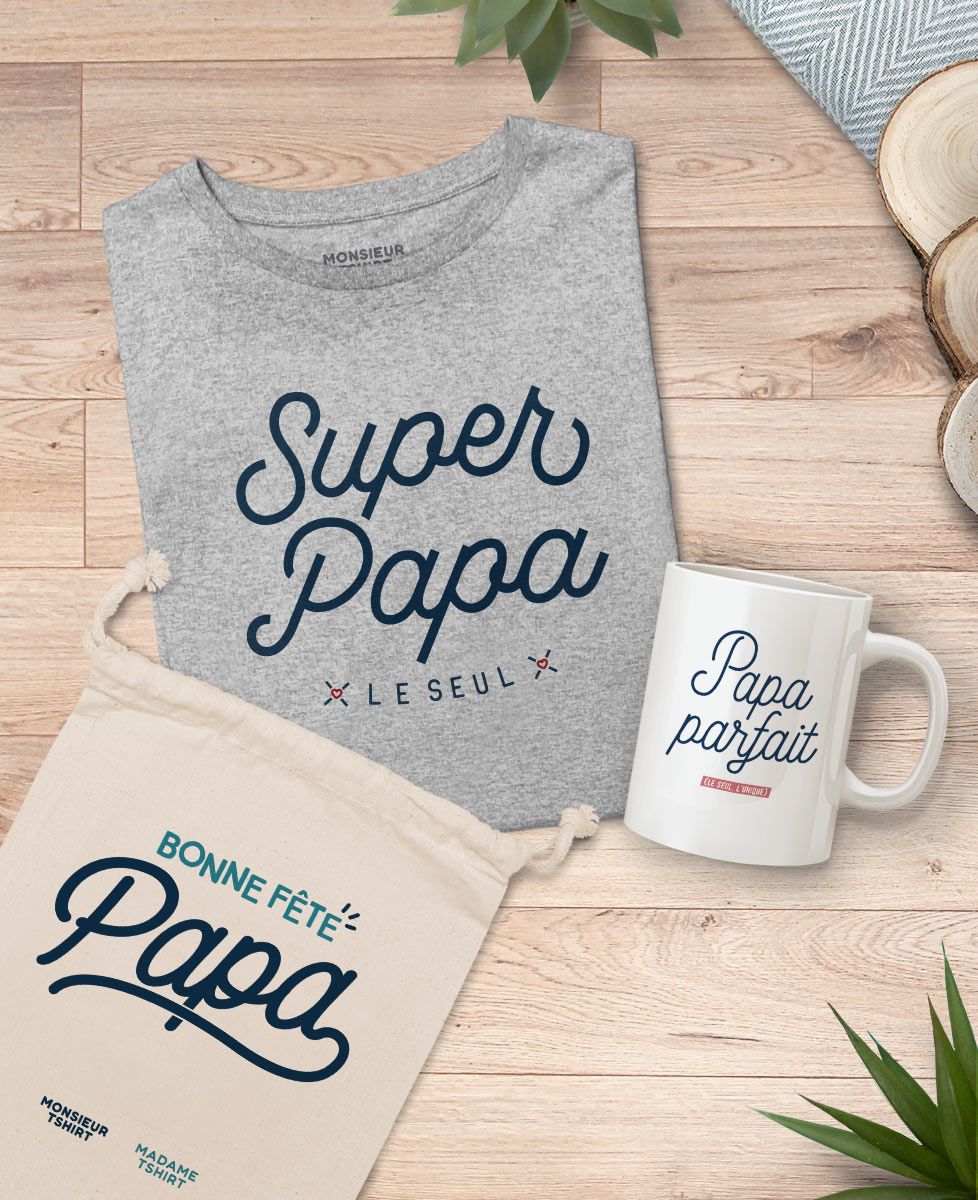 Coffret Super papa + mug papa parfait